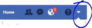 facebook menu bar