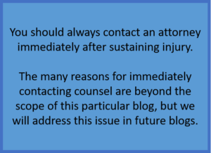 contact attorney immediately